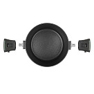 Stockpot BRILLIANT 28x13.5 cm / 7.1 LTR with detachable handles and glass lid (aluminum with non-stick coating)