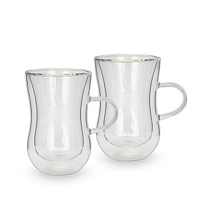 2 dvigubų sienelių 150 ml puodelių rinkinys