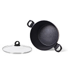 Puodas MAGNA 30x15cm /9,15 L su stikliniu dangčiu [aliuminis]