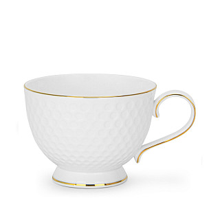 Set of cups NOEMI 300 ml x 2 pcs. with saucers (New bone china)