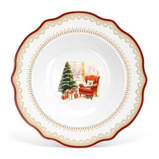 Soup plate CHRISTMAS EVE 22 cm (new bone china), art. 16028
