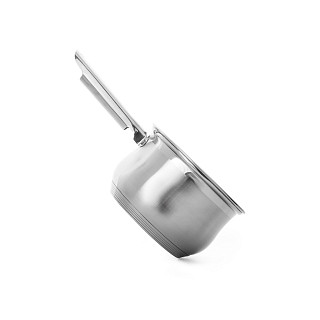 Saucepan FELINA 14x8,5 cm / 1,1 l with glass lid (stainless steel)