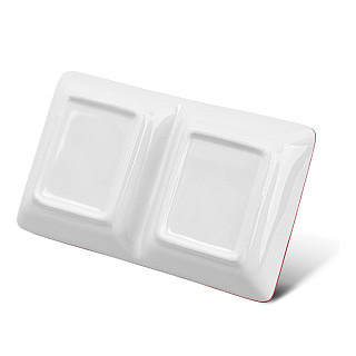 Divided plate 18х11 cm (dolomite)