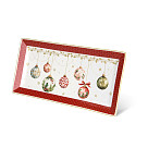Stačiakampė lėkštė CHRISTMAS BALLS 30,5x15 cm (naujasis kaulinis porcelianas)