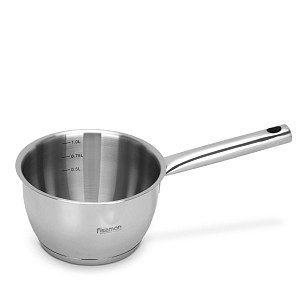 Sauce pan LEDA 14x8.5 cm / 1,2 LTR without lid (stainless steel)