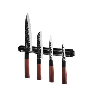 6-piece knife set KENDO with magnetic strip and sharpener