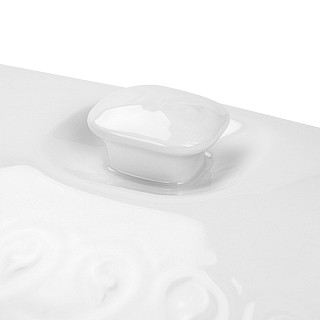 Taisnstūrveida cepamtrauks ar vāku Parmigiano 33,5x21,5x7,2 cm / 2,1L (porcelāns)