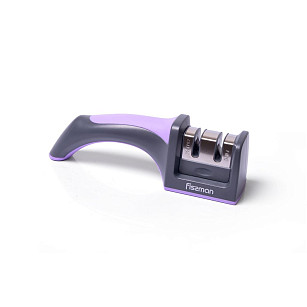 Sharpener 19x5x6 cm LILAC for two-step sharpening (tungsten carbide and ceramic wheels)