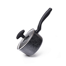 FIORE 16x8.5cm / 1.7l puodas su stiklo dangčiu (aliuminis)