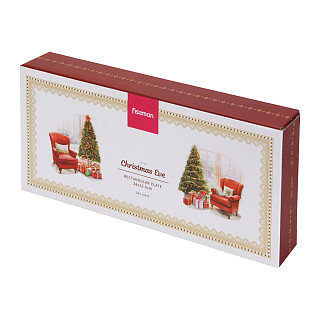 Rectangular plate CHRISTMAS EVE 28x12.5 cm (new bone china), art. 16035