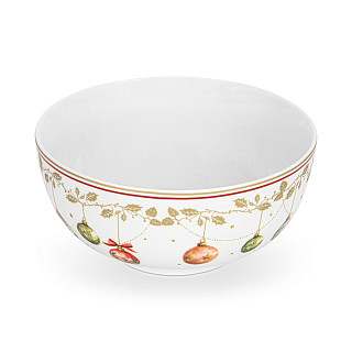 Bļoda CHRISTMAS BALLS 14 cm (jaunais kaula porcelāns)