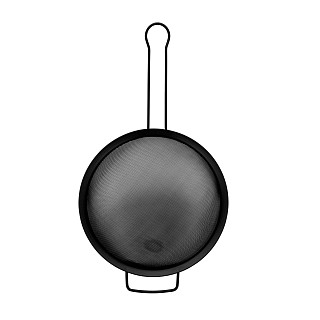 Siets ar rokturi 24 cm (melns)