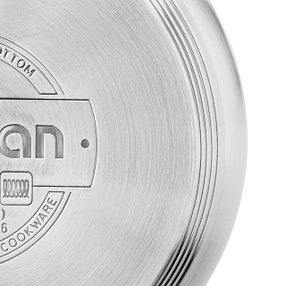 Saucepan FELINA 14x8,5 cm / 1,1 l with glass lid (stainless steel)