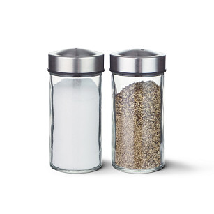 Salt and pepper shakers 90 ml x 2 (glass)