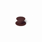 SPARE PARTS: Silicon knob DARK BROWN marble for ARCADES lid