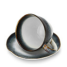 Cup set GALACTICA 230 ml x 2 pcs. with saucers (porcelain)