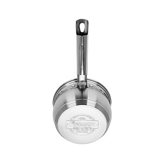 Saucepan FELINA 14x8,5 cm / 1,1 l with glass lid (stainless steel)