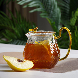 Tea pot 600 ml with glass filter (borosilicate glass), art. 6468