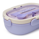 3-compartment lunch box 850 ml / 21.5 × 14.5 × 7 cm (plastic)
