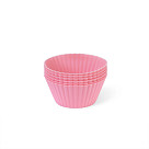 Set of 6 silicone cupcake molds 7x3.5 cm (40 sets per display box)
