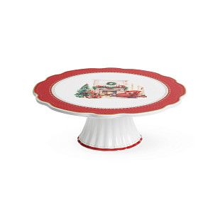 Cake stand CHRISTMAS EVE 28 cm (new bone china), art. 16036