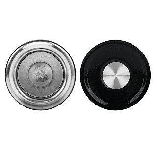 Double wall vacuum travel mug 450 ml Black color (stainless steel), art. 9625