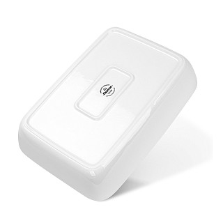 Servēšanas trauks uz metāla statīva 35x20,5x7,4 cm  (porcelāns)