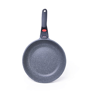 Frying pan LA GRANITE 26x5.6 cm with detachable handle and THERMIC point with induction bottom (aluminium with non-stick coating)