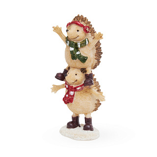 Figurine "Hedgehog friends" 6.5х5х13 cm (polyresin)