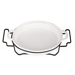 Marmīts 31 x 25,5 x 6,5 cm / 2,1 l HORECA (porcelāns)