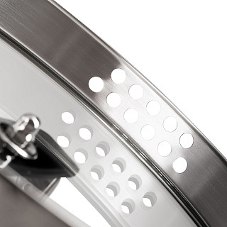 Stockpot ADELIE 20x11.5 cm / 3.5 LTR with glass lid (stainless steel)