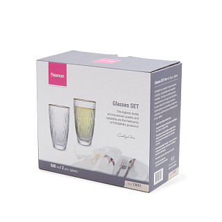 2 glāžu komplekts, 500 ml (stikls)
