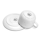 Krūzīte ar apakštasīti ART DECO 250 ml (porcelāns)