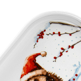 Ovāls šķīvis Hedgehog 26 × 8,5 cm (porcelāns)