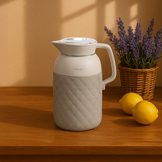 Termo puodelis 1000 ml, pilkas spalvos