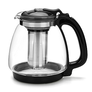 Tējkanna 2000 ml ar tērauda filtru (stikls)