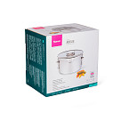 Stockpot ADELIE 20x11.5 cm / 3.5 LTR with glass lid (stainless steel)
