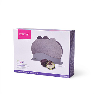 3 pcs index chopping board set 29x22 cm (plastic)