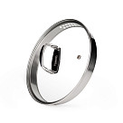 Stockpot ADELIE 20x11.5 cm / 3.5 LTR with glass lid (stainless steel)