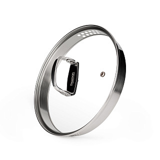 Stockpot ADELIE 20x11.5 cm / 3.5 LTR with glass lid (stainless steel)