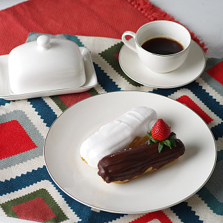 Plate ALEKSA 27 cm color white (porcelain)