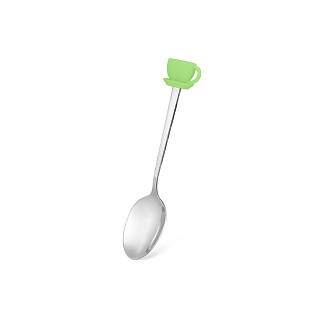 Tea spoon with silicone TEA CUP figure (stainless steel)
