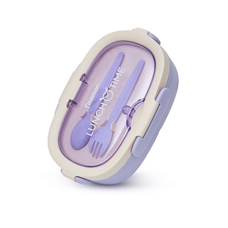 3-compartment lunch box 850 ml / 21.5 × 14.5 × 7 cm (plastic)