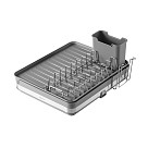 Dish drying rack 51x36.5 cm (stainless steel, plastic)