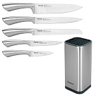 Knife set JARL 6 pr. in a metal stand