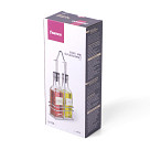 Pudeļu komplekts etiķim un eļļai 2x150 ml ar paliktni (stikls)