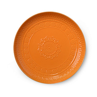 Tableware set MOTIF 16 pcs, color YELLOW (ceramic)