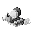 Dish drying rack 51x36.5 cm (stainless steel, plastic)