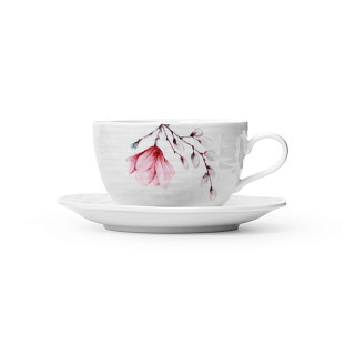 Сup MAGNOLIA 280 ml with saucer (new bone china)