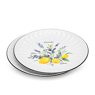 Šķīvju komplekts PROVENCE 26 cm x 2gab. (porcelāns)